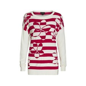 Carlisle collection Begonia striped pop art sweater